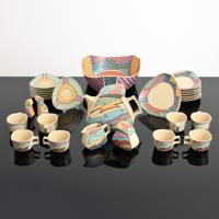 Dorothy Hafner 'Flash' Dinnerware, 30 pieces - Sold for $2,125 on 02-06-2021 (Lot 459).jpg